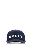 Berretto da baseball di cotone blu di Bally Midnight