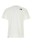La camiseta de mezcla de algodón blanco de la cara norte