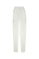 The Attico White Satin Jagger Pant