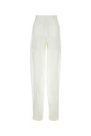 The Attico White Satin Jagger Pant