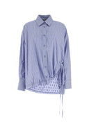 The Attico Embroidered Cotton Oversize Shirt