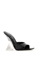 Die Attico Black Leder Cheope Maultiere