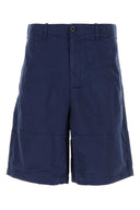 Zehn c blaue Stretch -Baumwoll -Bermuda -Shorts