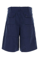 Zehn c blaue Stretch -Baumwoll -Bermuda -Shorts