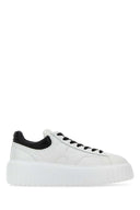 Zapatillas deportivas con rayas H de piel de napa blanca de Hogan