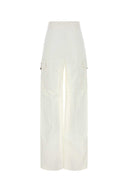 Max Mara White Stretch Cotton Edda Pant