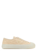 Sneaker in tessuto a sabbia Prada
