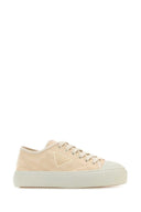 Sneaker in tessuto a sabbia Prada