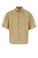 Camicia in pelle beige prada