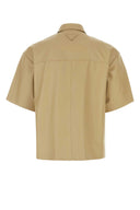 Camicia in pelle beige prada