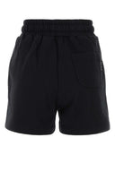 Palm Angels Shorts de algodón negro