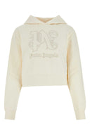 Sudadera de algodón marfil de palmera