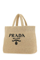 Prada Raffia Shopping Bag