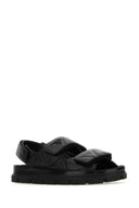 Prada Black Nappa Leather Sandals