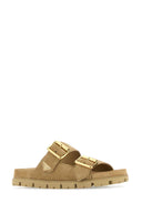 Zapatillas de ante Prada Sand