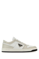 Prada Two Tone Leather Downtown Sneakers