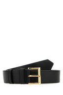 Prada Black Leather Belt