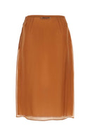 Prada Kupfer Organza durch den Rock sehen