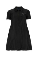 Prada Black Faille Mini Dress