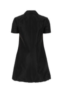 Prada Black Faille Mini Dress