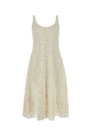 Prada Elfenbeinspitzenkleid