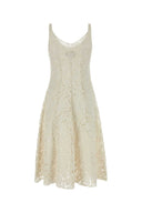 Prada Elfenbeinspitzenkleid