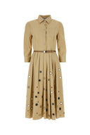 Prada Beige Baumwollhemdkleid