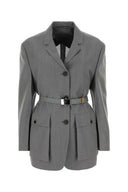 Prada Grey Mohair Blend Blazer