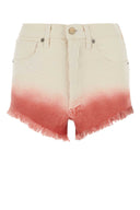 Alanui Two Tone Denim Shorts