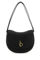 Burberry Black Leather Medium Rocking Horse Shoulder Bag