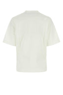 Burberry White Stretch Cotton T Camiseta