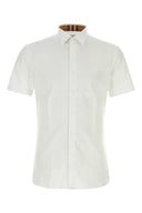Burberry White Stretch Poplin Shirt
