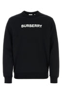 Suéter de gran tamaño de algodón estirado de Burberry Black