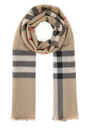 Burberry Borded Wool Blend Foulard