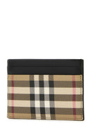 Soporte de la tarjeta de lona impresa en Burberry