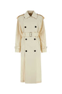 Burberry Ivory Gabardine Trench Coat