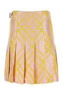Burberry Embroidered Cotton Blend Skirt