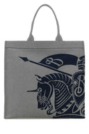 Burberry Embroidered Canvas Shopping Bag