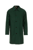 Burberry Bottle Green Gabardine Reversible Mantel
