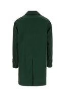 Burberry Bottle Green Gabardine Reversible Mantel