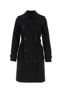 Gabardina de gabardina negra de Burberry