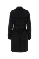 Gabardina de gabardina negra de Burberry
