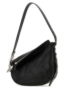 Burberry Black Leder Ritter kleiner Umhängetasche