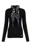 Burberry Black Viskose Mischpullover