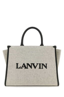 Lanvin Zwei -Ton -Leinwand klein in und Out Einkaufstasche