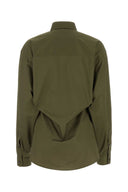 Camicia poplin verde dell'esercito di darkpark