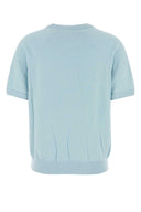 Sporty & Rich Light Blue Cotton Blend La Athletic Group Sweatshirt