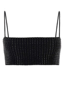 Alexander Wang verschönerte Stretch Nylon Crop Top