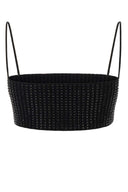 Alexander Wang verschönerte Stretch Nylon Crop Top