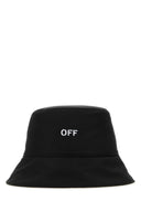 Off White Black Polyester Eimer Hut